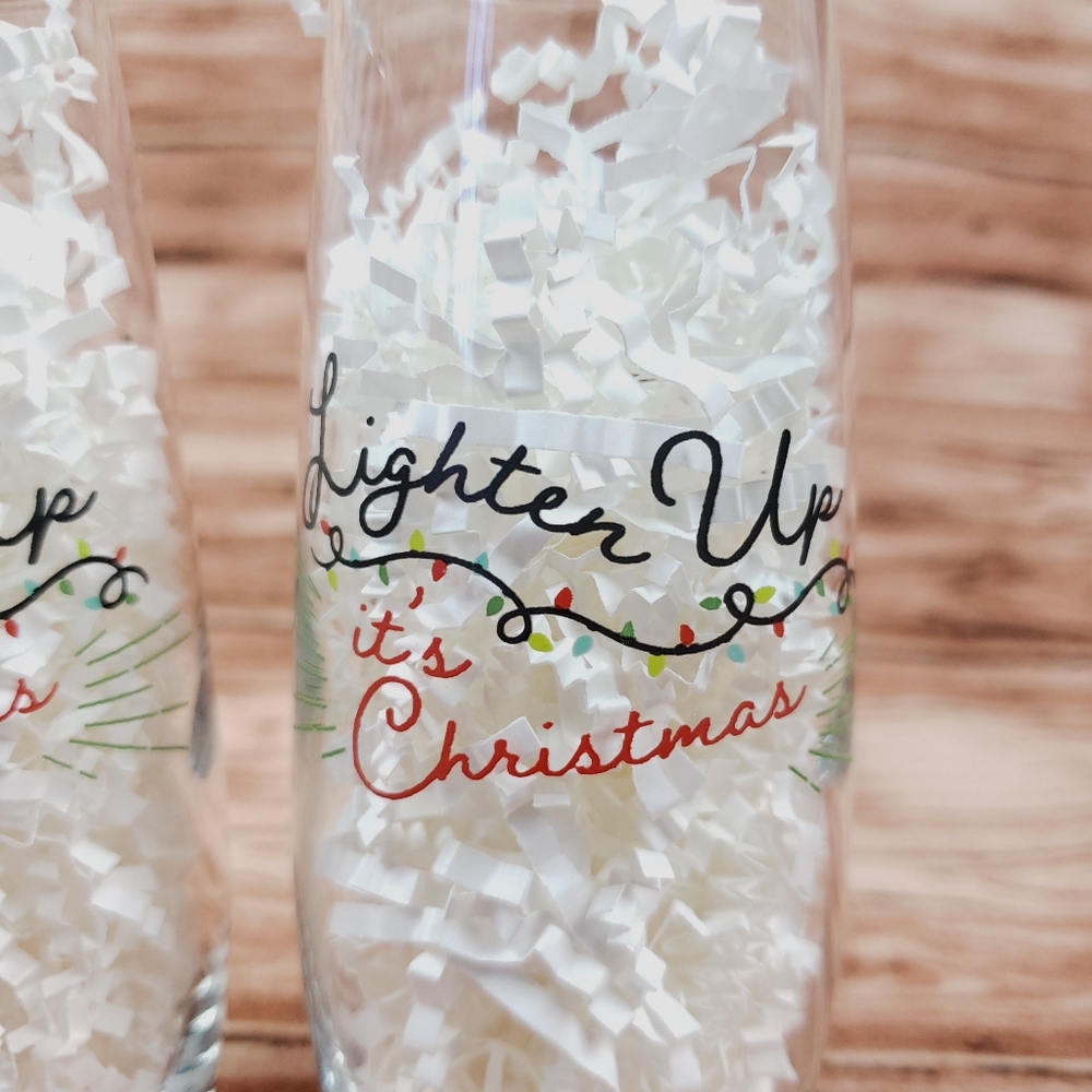 **ONLY 1 LEFT!** Christmas Stemless Wine/Champagne Flute